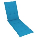 vidaXL Coussin de chaise de terrasse bleu (75+105)x50x4 cm