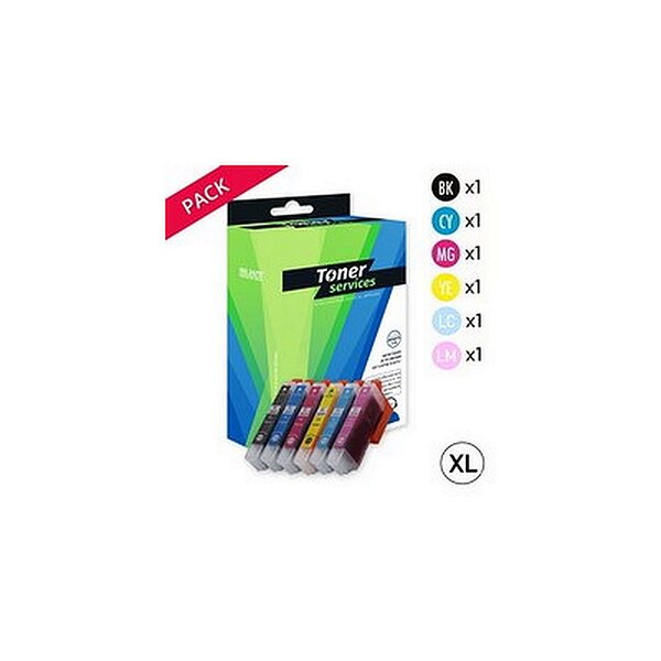 Cartouche compatible epson 24xl pack 6 cartouches noir/couleurs elephant (t2438)