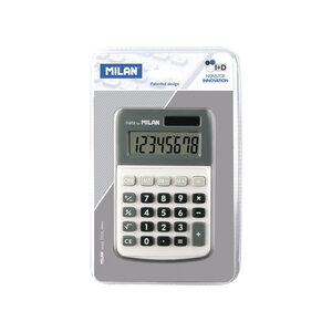 Calculatrice grise 8 chiffres