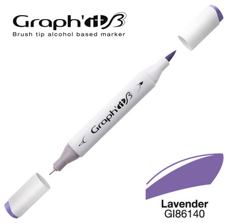 Marqueur manga à l'alcool Graph'it Brush 6140 Lavender