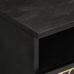 vidaXL Table basse 80x54x40 cm bois de manguier massif