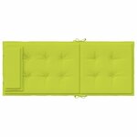 vidaXL Coussins de chaise à dossier haut lot de 6 vert vif