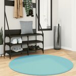 vidaXL Tapis OVIEDO à poils courts vert Ø 120 cm