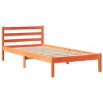 vidaXL Cadre de lit sans matelas cire marron 90x200 cm bois pin massif
