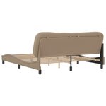 vidaXL Cadre de lit sans matelas cappuccino 180x200 cm similicuir