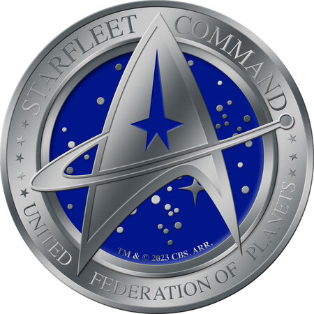 Monnaie en argent 5 dollars g 31.1 (1 oz) millésime 2023 starfleet command