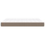 vidaXL Matelas de lit à ressorts ensachés Taupe 140x190x20 cm Tissu