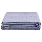 vidaXL Tapis de tente 450x300 cm Bleu