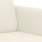 vidaXL Ensemble de canapés 2 Pièces crème velours