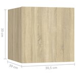 vidaXL Ensemble de meubles TV 5 Pièces Chêne sonoma Bois d'ingénierie