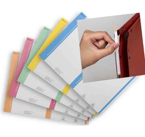 Sachet 10 planches 25 Étiquettes dossiers suspendus N 8 Armoires Assorties ELBA