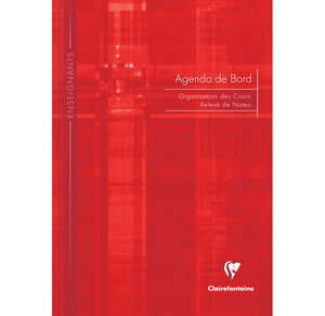 Agenda de bord brochure souple 21x29,7 144p 48 cases par semaine CLAIREFONTAINE