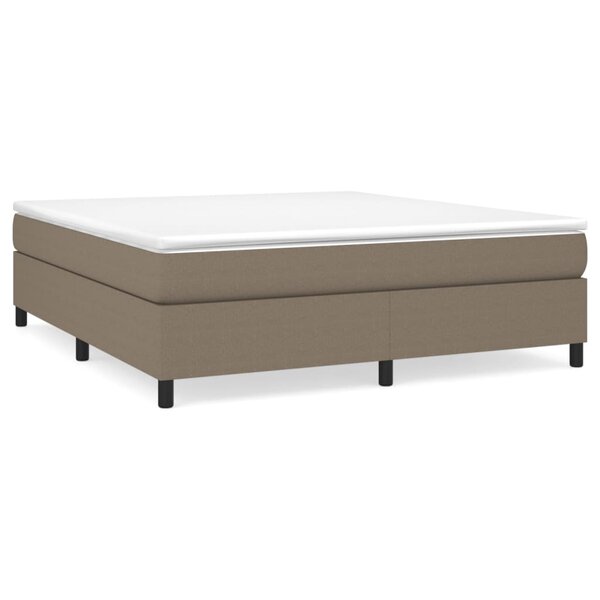 vidaXL Cadre de lit Taupe 160x200 cm Tissu