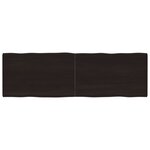 vidaXL Dessus de table bois massif traité bordure assortie