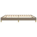 vidaXL Cadre de lit Taupe 200x200 cm Tissu