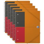 MEETINGBOOK A4+ 160p 90g lignée 6mm couverture polypro x 5 OXFORD