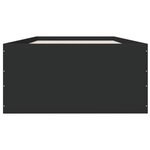 vidaXL Cadre de lit noir 75x190 cm bois d'ingénierie