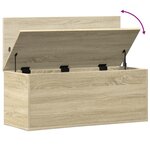 vidaXL Boîte de rangement chêne sonoma 90x35x35 cm bois d'ingénierie