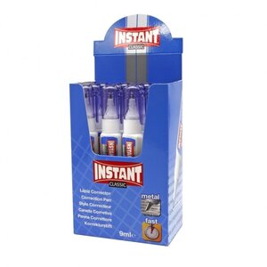 LOT de 12 Stylo correcteur Instant Classic 9 ml - Correction précise  propre et facile - Séchage rapide - Valve de contrôle