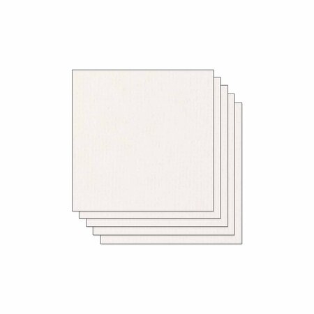 Lot De 5 Feuilles De Papier Scrapbooking Moucheté - Blanc Uni - Draeger paris