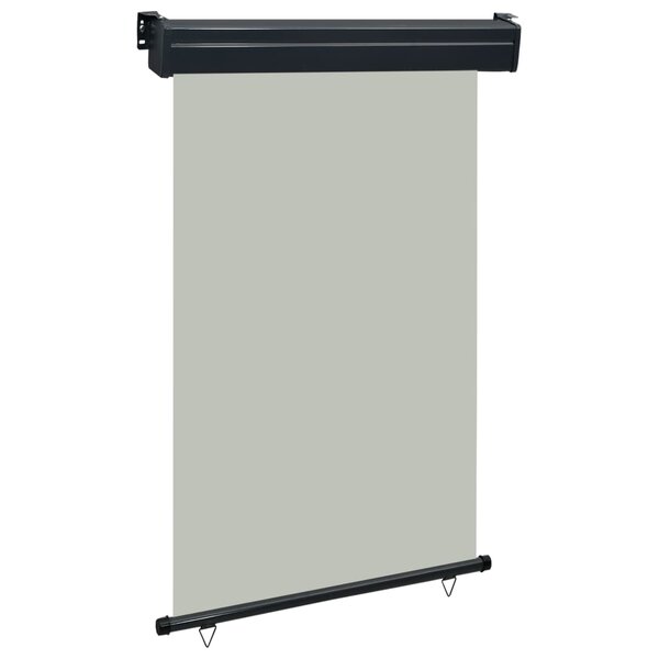vidaXL Auvent latéral de balcon 120x250 cm Gris