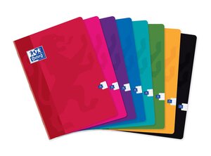 Cahier Piqué A4 96 Pages 90g Petits Carreaux 5x5 avec Marge Coloris Aléatoire OXFORD
