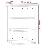 vidaXL Armoire latérale Sonoma gris 35x35x55 cm Bois d'ingénierie