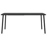 vidaXL Ensemble à manger de jardin 9 Pièces anthracite acier