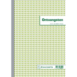 Manifold Reçus 29 7x21cm Cm 50 Feuillets Double Autocopiant Texte En Néerlandais - Blanc - X 5 - Exacompta