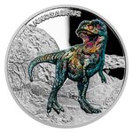 Pièce de monnaie 1 Dollar Niue Tyrannosaure 2022 – Argent BE