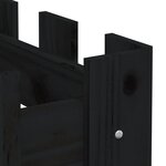 vidaXL Lit surélevé de jardin design de clôture 200x30x30cm pin massif
