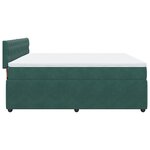 vidaXL Sommier à lattes de lit et matelas Vert foncé 180x200cm Velours