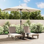 vidaXL Parasol 200 x 300 cm Blanc sable Rectangulaire