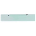 vidaXL Étagères murales 2 Pièces Verre 100 x 20 cm 8 mm