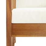 vidaXL Chaises de jardin avec coussins lot de 2 Bois d'acacia massif