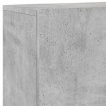 vidaXL Meuble TV mural gris béton 100x30x41 cm