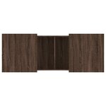 vidaXL Table basse chêne marron 100x55x40 cm bois d'ingénierie