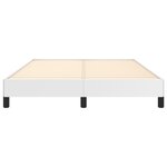 vidaXL Cadre de lit Blanc 140x200 cm Similicuir