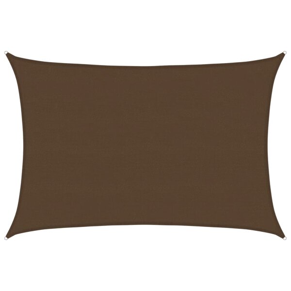 vidaXL Voile d'ombrage 160 g/m² Marron 5x6 m PEHD