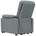 vidaXL Fauteuil électrique de massage Gris foncé Tissu