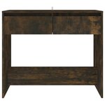 vidaXL Table console chêne fumé 89x41x76 5 cm bois d'ingénierie