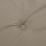 vidaXL Coussins de chaise de jardin dossier haut lot de 6 taupe tissu