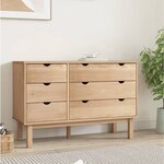 vidaXL Commode OTTA 111x43x73 5 cm bois de pin massif
