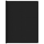 vidaXL Tapis de tente 250x550 cm Noir