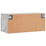 vidaXL Armoire murale gris béton 80x36 5x35 cm bois d'ingénierie