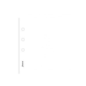 Recharge format Mini feuilles de notes unies Blanc FILOFAX