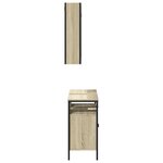 vidaXL Ensemble de meubles de salle de bain 2 Pièces chêne sonoma