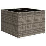 vidaXL Ensemble de Canapé de Jardin 7 pièces avec Coussins Gris Poly Rattan