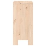 vidaXL Tabourets de bar 2 Pièces 40x36x75 cm bois massif de pin