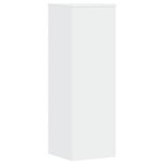 vidaXL Supports pour plantes 2 Pièces blanc 33x33x100cm bois d'ingénierie